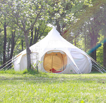 image of wild revive lotus belle tent in field